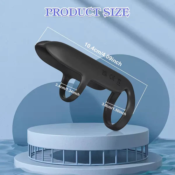 Fingerförmiger Penisring Eicheltrainer Tanit Stimulator mit 10 Intensiven Vibrationsmustern