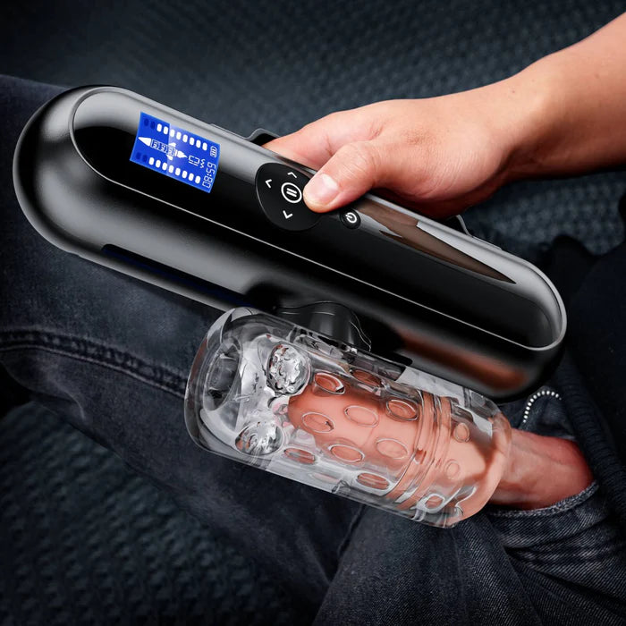 AI Steuerung Auto Masturbator Blowjob mit 4 Schubtiefen 3 Startpunkten & 10 Schub