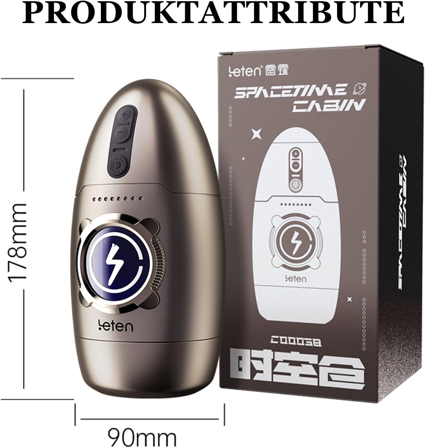 Elektrischer Masturbator Cup Penistrainer mit 5 Saugmodi 7 Rotationsmodi