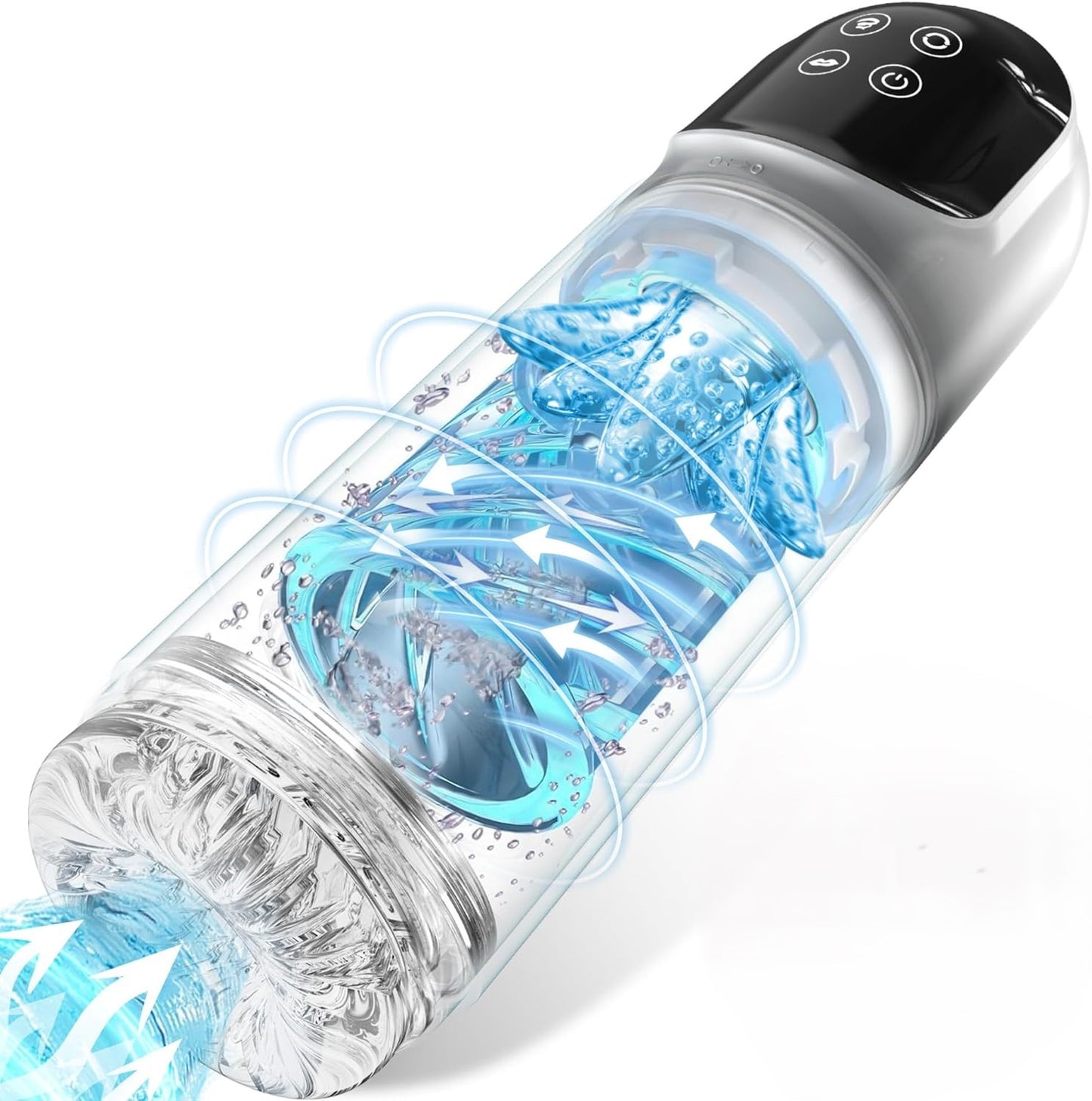 3 IN 1 Automatischer Masturbator Penispumpe Trainer mit 4 Pumpmodi und 7 Vibrationsmodi