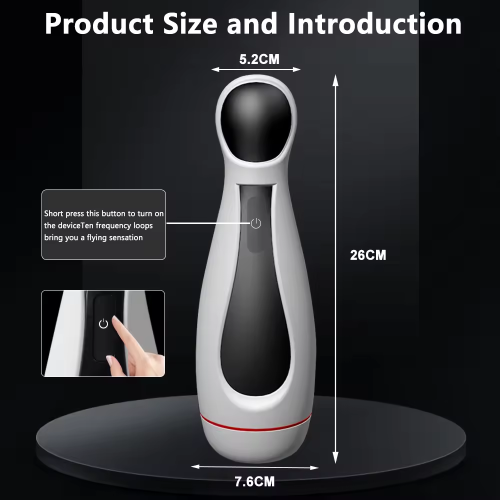 Automatische Masturbator Blowjob Penistrainer mit 10 Vibrationsmodi