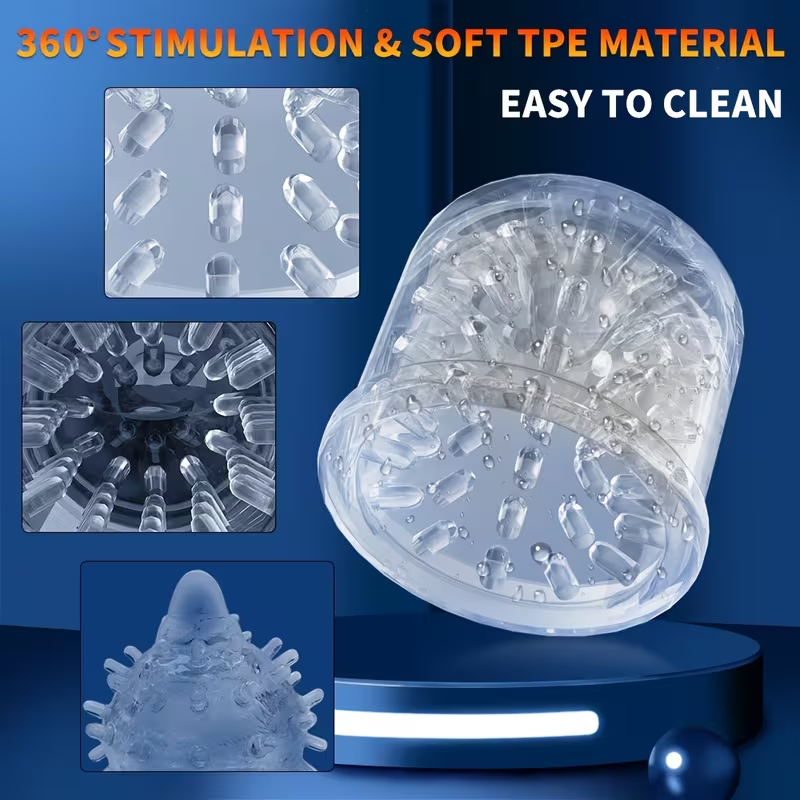 Automatische Masturbationsmaschine Kolbensauger Penistrainer mit 10 Rotationsmodi