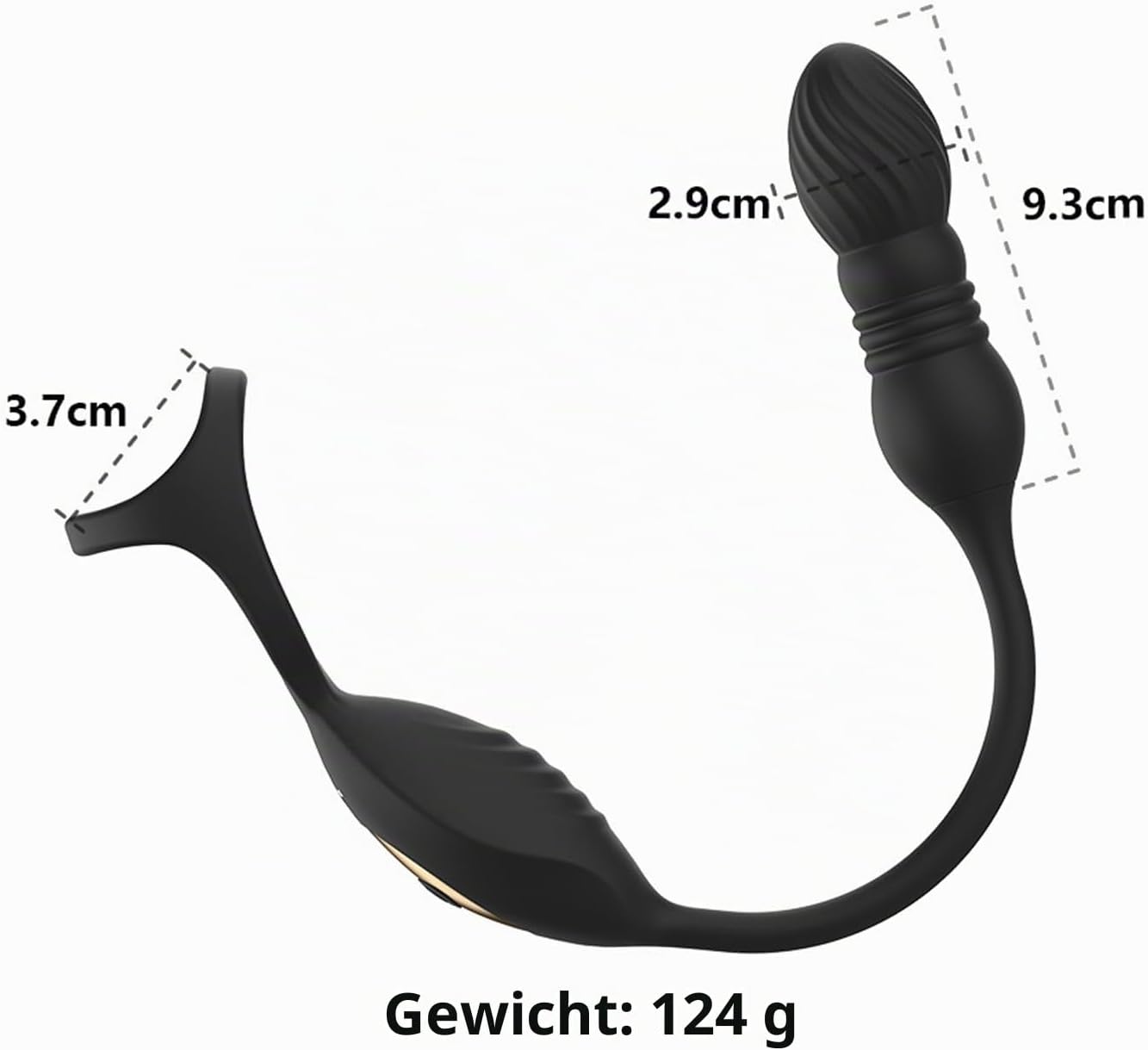 4 IN 1 Analvibrator Dildo Penisring Prostata Stimulator mit 9 Vibrationsmodi