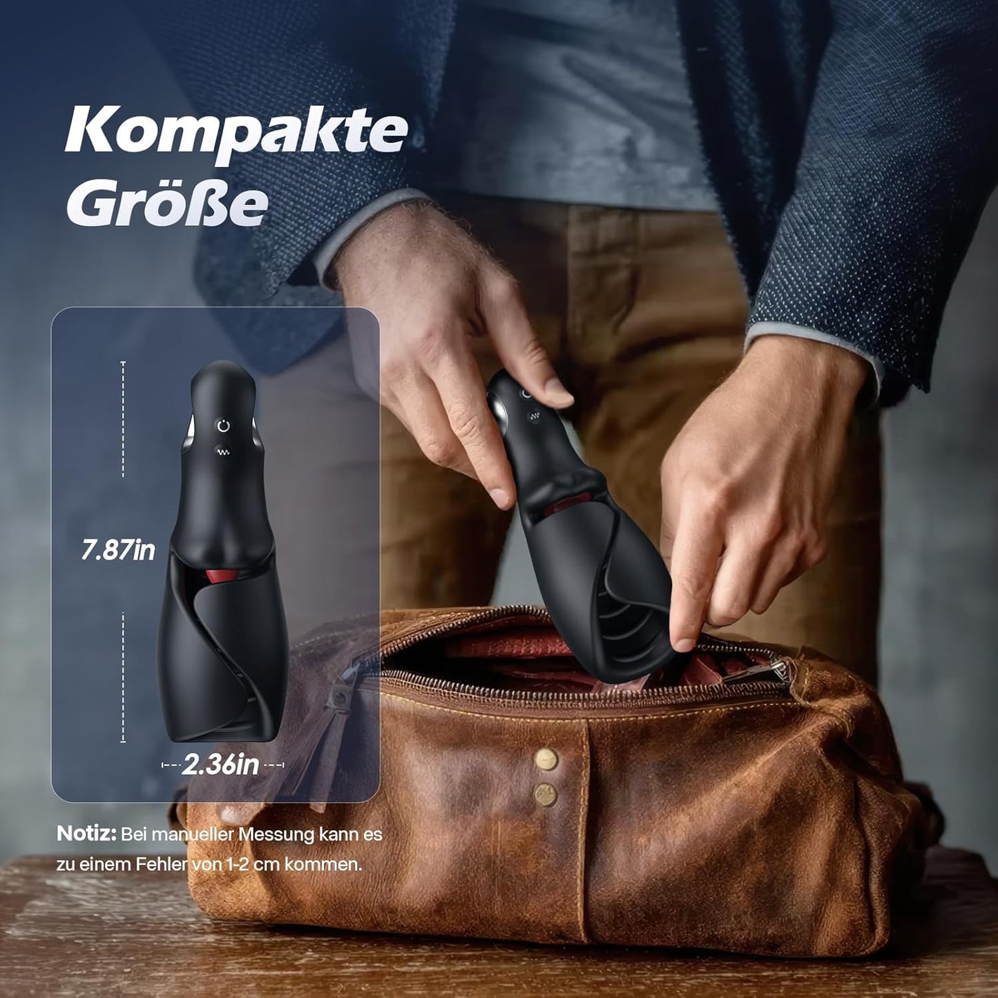 Zungenlecken Flattern Masturbatoren Penistrainer Vibrator mit 10 Zungenleck & Schlagmodi & Vibrationsmodi