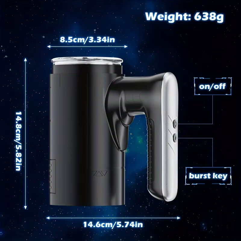 Elektrischer Masturbatoren Penis Trainer Blowjob mit 5 Teleskopmodi & 5 Rotationsmodi