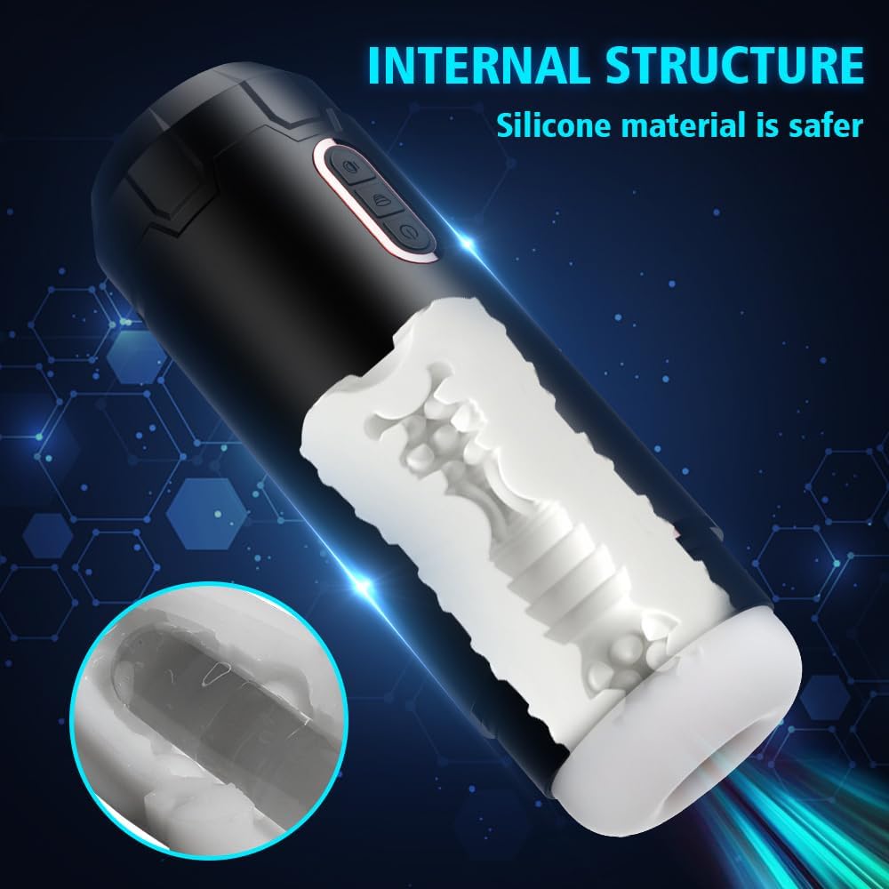 Elektrischer Masturbator Penis Stimulator Stroker mit 5 Saugmodi und 5 Vibrationsmodi