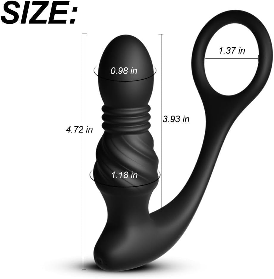 App gesteuerter Analplug Anal Vibrator mit 9 Vibrations und Teleskopmodi