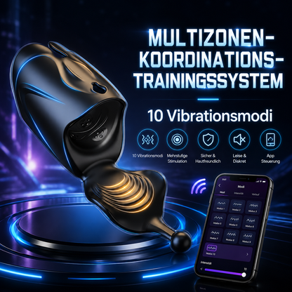 Elektrischer Masturbationsbecher Penistrainer Vibrator Trainer mit 10 Vibrationsmodi
