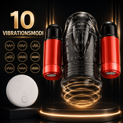 Elektrischer Penistrainer Eichelvibrator Stimulator Masturbator mit 10 Vibrationsmodi