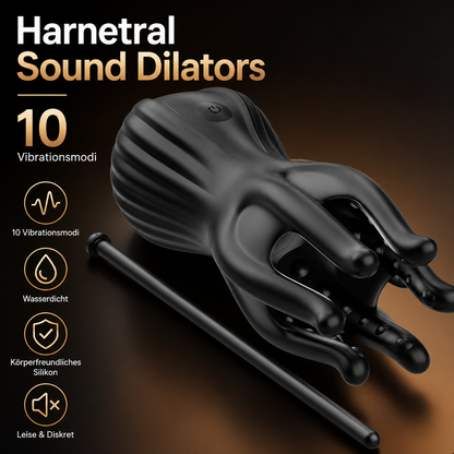 Eicheltrainer Penis Massagegerät Harnröhren Stimulator mit 10 Vibrationsmodi