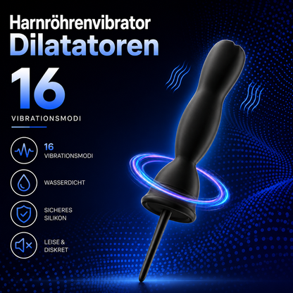 Harnröhrenvibrator Dilatatoren Penis Trainer Plug Vibrator mit 16 Vibrationsmodi