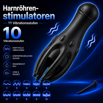Penis Vibrator Stimulator Set Harnröhrenstimulatoren mit 10 Vibrationsstufen