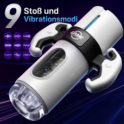 Automatischer Masturbator Penistrainer Stroker Blowjob mit 9 Stoß und Vibrationsmodi