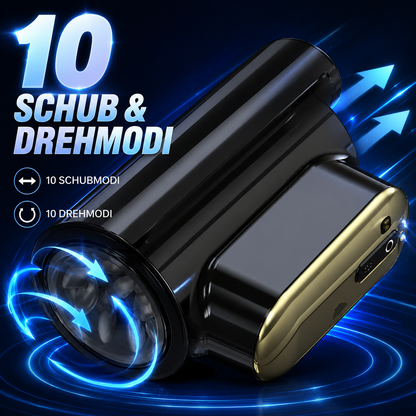 Automatischer Masturbatoren Blowjob Stroker Penis Trainer mit 10 Schub und Drehmodi