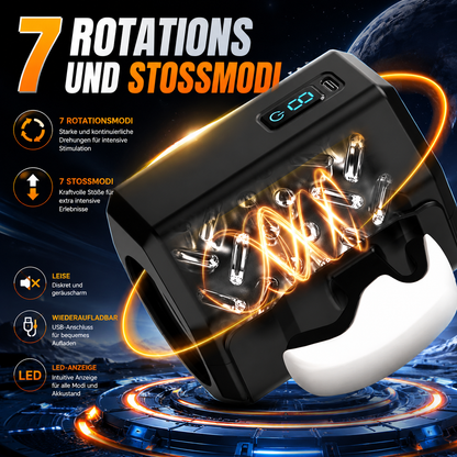 Automatische Masturbatoren Penistrainer Blowjob mit 7 Rotations und Stoßmodi