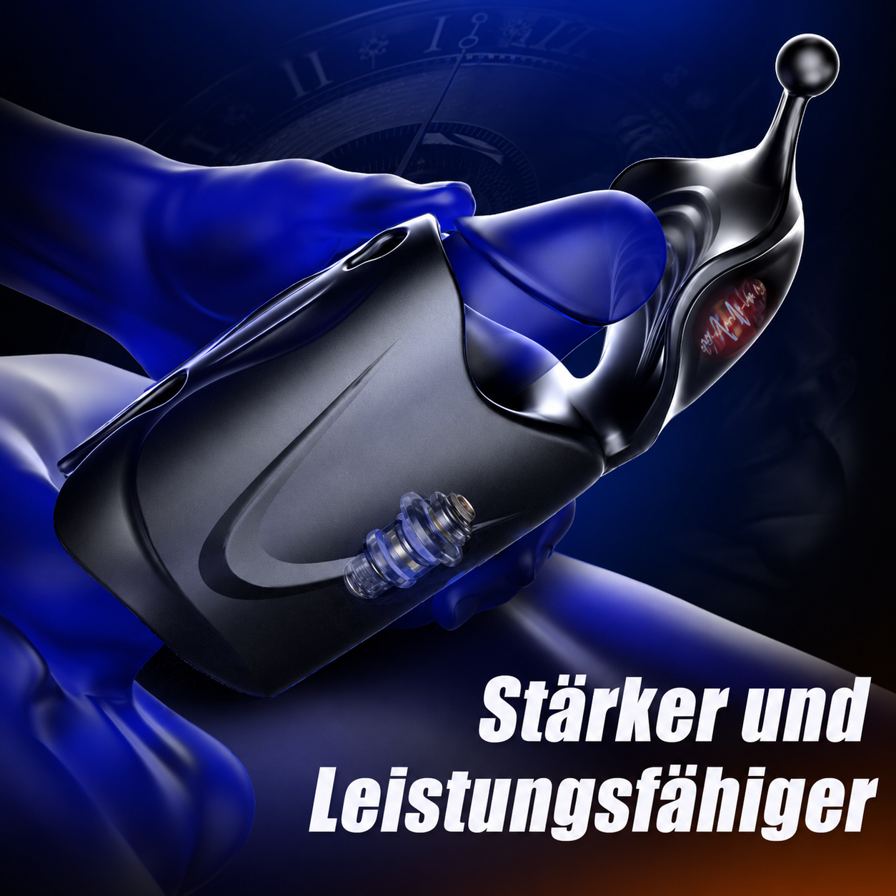Elektrischer Masturbationsbecher Penistrainer Vibrator Trainer mit 10 Vibrationsmodi