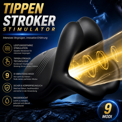 Tippen Stroker Stimulator Penis Trainer Vibrator Masturbator Gerät mit 9 Modi