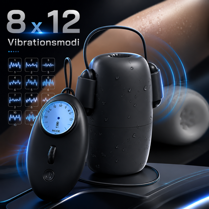6 in 1 Automatische Penistrainer Vibratoren Masturbatoren mit 8 x 12 Vibrationsmodi
