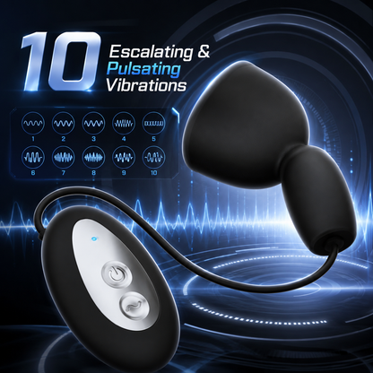 Automatischer Penistrainer Glans Massagegerät mit 10 Escalating & Pulsating Vibrations