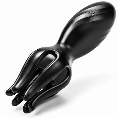 Oktopus Tentakel Penistrainer Vibrator Eichelstimulator mit 10 Vibrationsmodi & 10 Zungenmodi