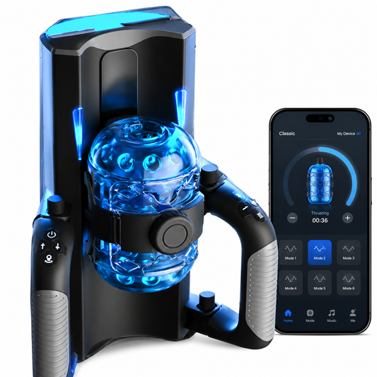 3D Multifunktionales Elektrischer Masturbator mit 6-frequency Fixed-point Telescopic