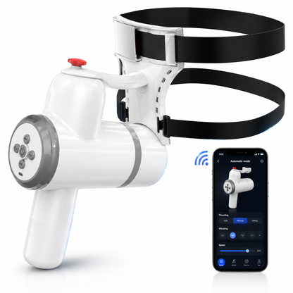 Freihändig Bedienbarer Automatischer Masturbator Blowjob Machine mit 8 Stoß & Saugmodi