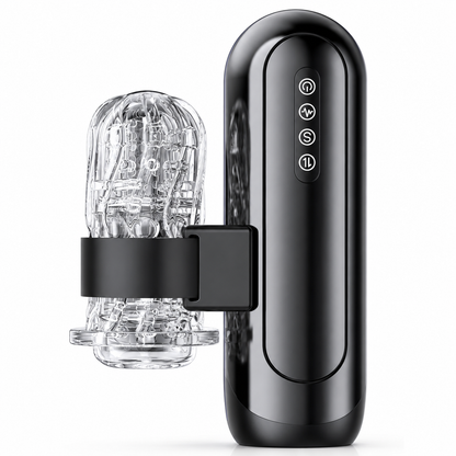 Elektrischer Masturbator Stroker Blowjob mit 6 Teleskopfunktion & 5 Einstellbaren & 10 Vibrations