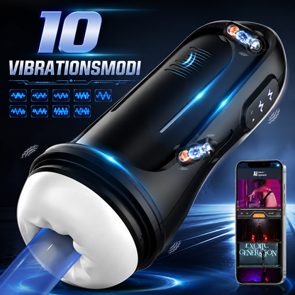 Automatischer Masturbator Stroker Blowjob Sexmaschine mit 10 Vibrationsmodi