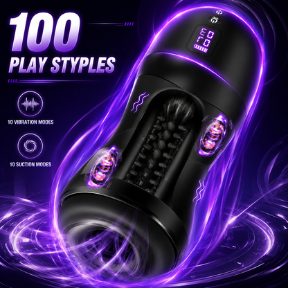 Automatischer Masturbator Blowjob Maschine Penis Stroker mit 100 Play Styples
