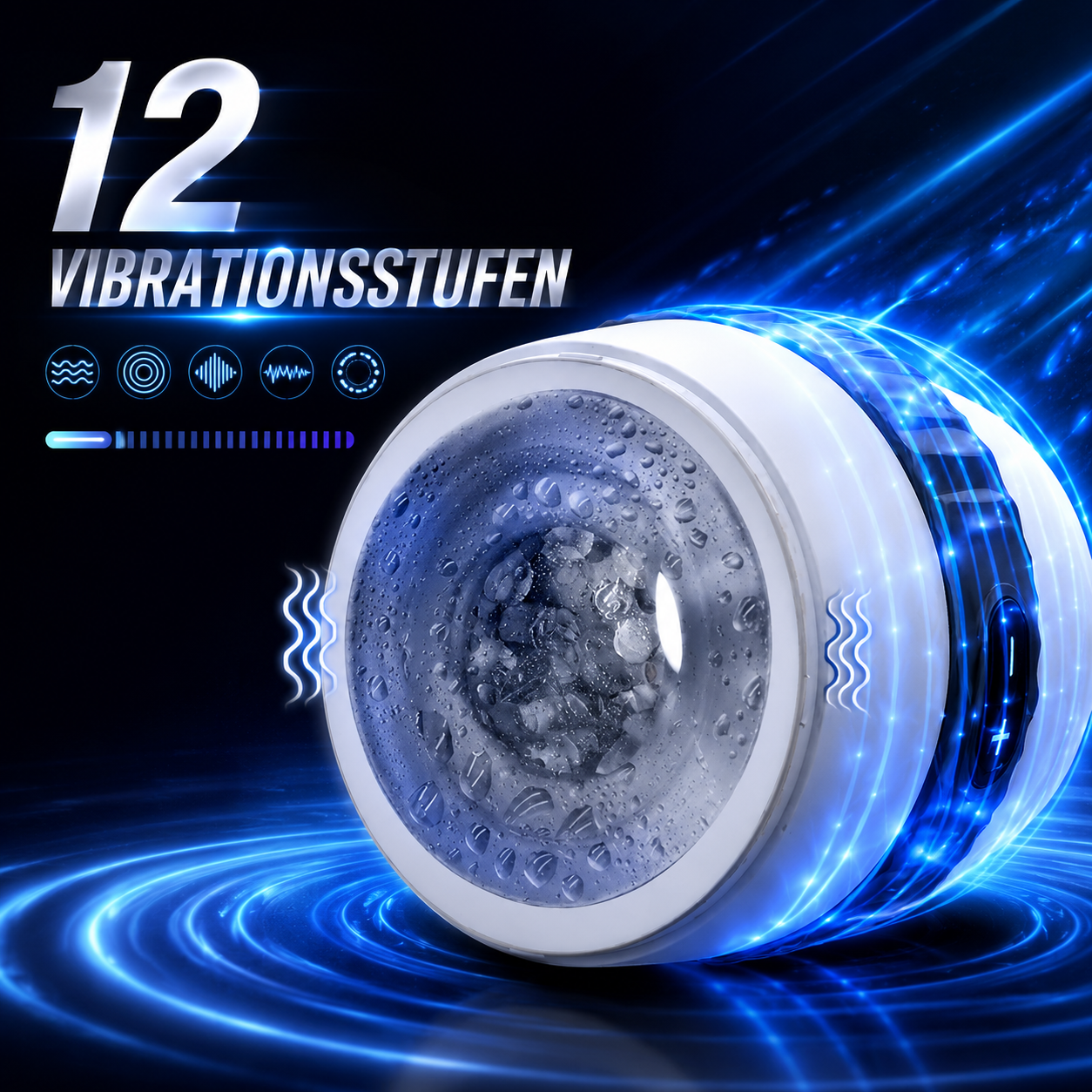 Automatischer Penis Trainer Vibrator Vibrator Device Masturbator mit 12 Vibrationsstufen