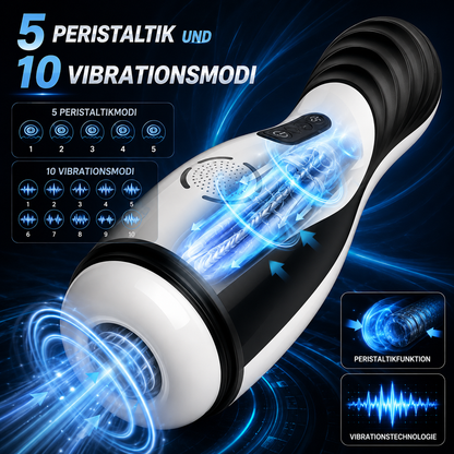 Automatischer Masturbator Stroker Sex Machine mit 5 Peristaltik und 10 Vibrationsmodi