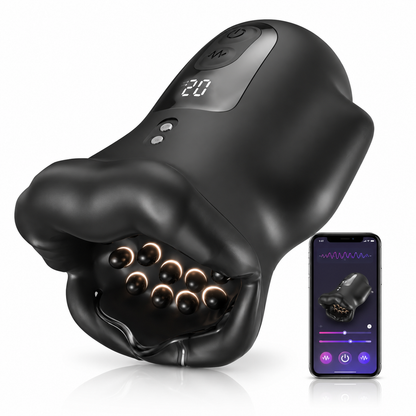 Elektrische Penistrainer Erektionshilfe Masturbator Stroker mit 10 Vibrationsmodi