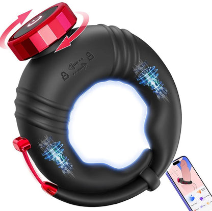 Anpassbarer Offener Penis Trainer Vibrator Cock Ring mit 10 Vibrationsmodi