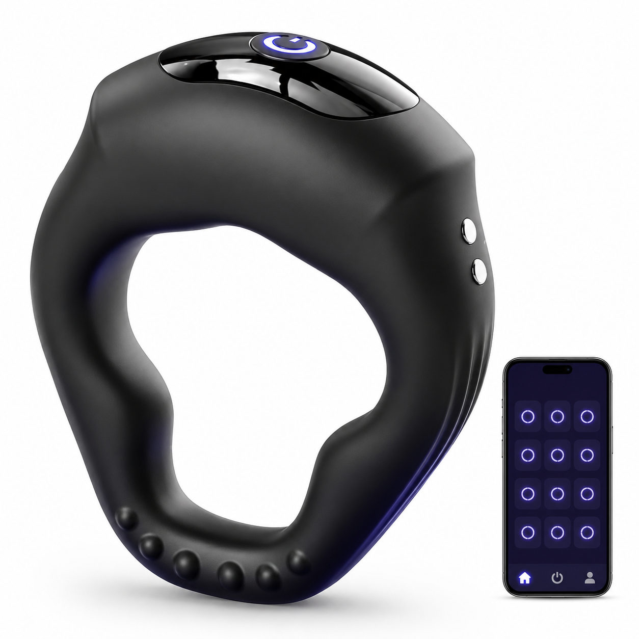 Smart APP Steuerung Wrap-Around Cock Ring Penis Trainer Vibrator mit 10 Vibrationsmodi
