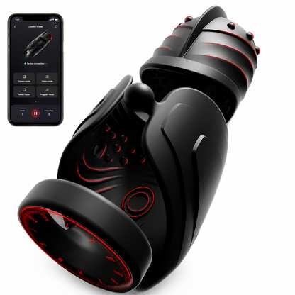 360° Umwickelter Penistrainer Vibrator Cockring mit 10 Schwing und 10 Vibrationsmodi
