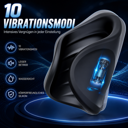 Automatischer Penis Stroker Eicheltrainer Masturbator mit 10 Vibrationsmodi