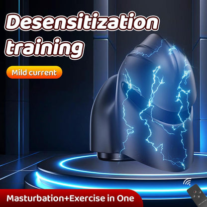 Elektrostimulation Masturbieren Penis Trainer mit 12 Elektroschocker Modi und 20 Intensität