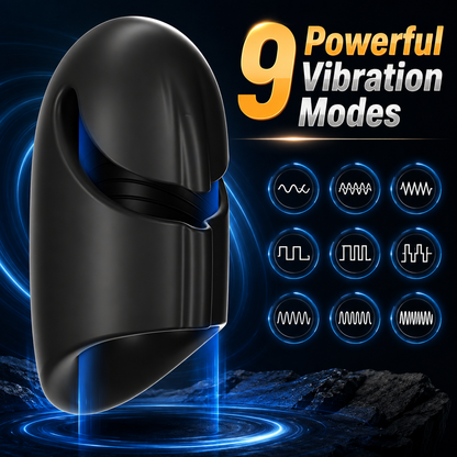 Automatischer Penisvibrator Glans Trainer Stimulator mit 9 Kraftvollen Vibrationsmodi