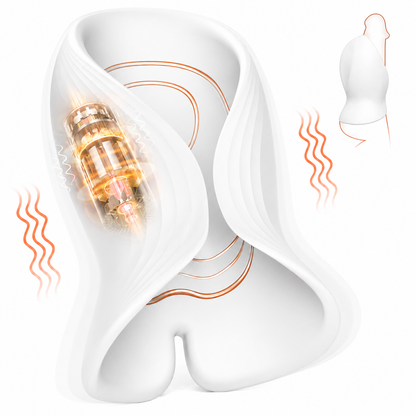 Vielseitiger Penis Trainer Vibrator Stroker Blowjob mit 12 Einzigartigen Vibrationsmodi