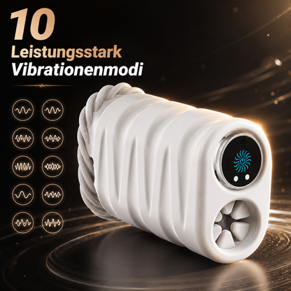 Elektrischer Penistrainer Vibrator Masturbatoren mit 10 Leistungsstark Vibrationenmodi