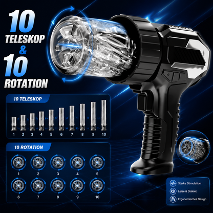 Elektrischer Masturbator Stroker Blowjob Sexmachine mit 10 Teleskop & 10 Rotation