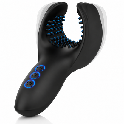 3 IN 1 Penistrainer Vibrator Trainingsset Masturbatoren mit 10 Beiß- und Vibrationsmodi