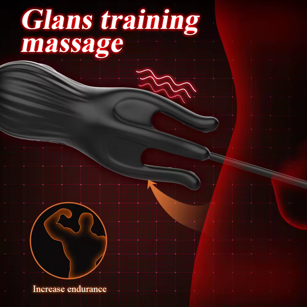 Eicheltrainer Penis Massagegerät Harnröhren Stimulator mit 10 Vibrationsmodi
