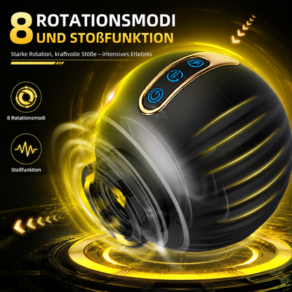 3D Vagina Masturbating Electric Masturbator Cup with 8 rotation modes and thrust function 