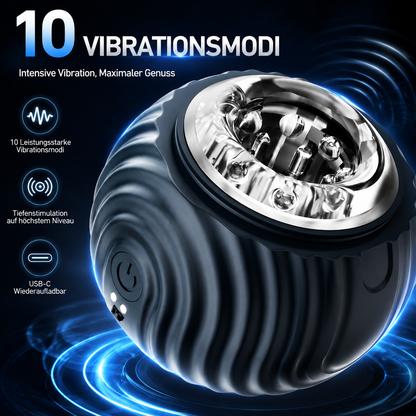 Automatischer Penistrainer Stroker Blowjob Masturbator mit 10 Vibrationsmodi