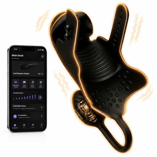 Penis Trainer Vibrator Stimulator Cockring Analplug mit 10 Stoss & Vibratonmodi