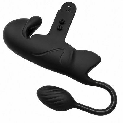 Penis Trainer Vibrator Stimulator Cockring Analplug mit 10 Stoss & Vibratonmodi