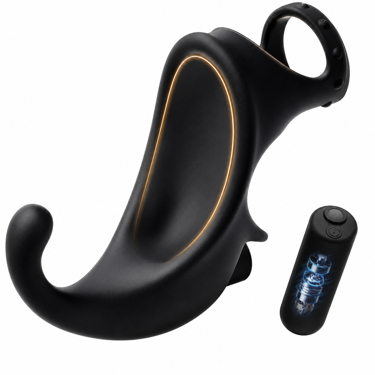 Analvibrator Prostatamassagegerät Penistrainer Cockring mit 4 Stimulations