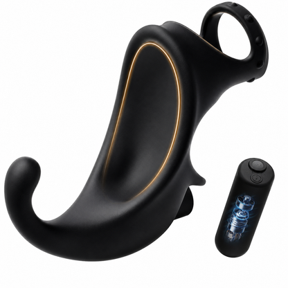 Analvibrator Prostatamassagegerät Penistrainer Cockring mit 4 Stimulations