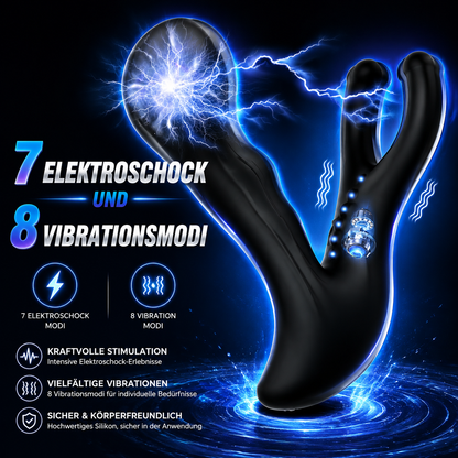E-Stim Anal Prostata Vibrationsmassagegerät mit 7 Elektroschock und 8 Vibrationsmodi